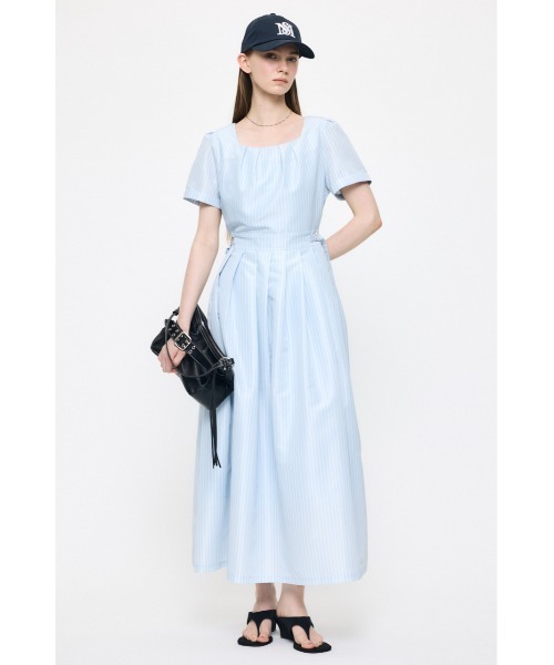 MOUSSY(マウジー)の「CLASSIC LONG ドレス(ワンピース・レディース・ブルー系その他/ブラック/ホワイト系その他・1/2)」の6枚目の写真