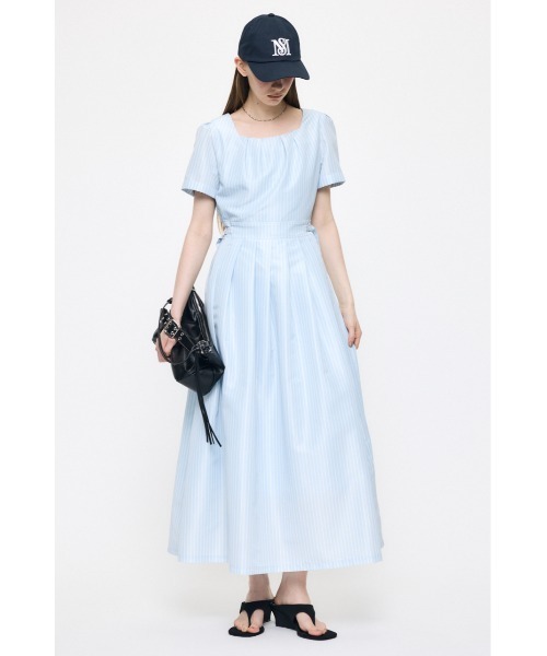 MOUSSY(マウジー)の「CLASSIC LONG ドレス(ワンピース・レディース・ブルー系その他/ブラック/ホワイト系その他・1/2)」の7枚目の写真