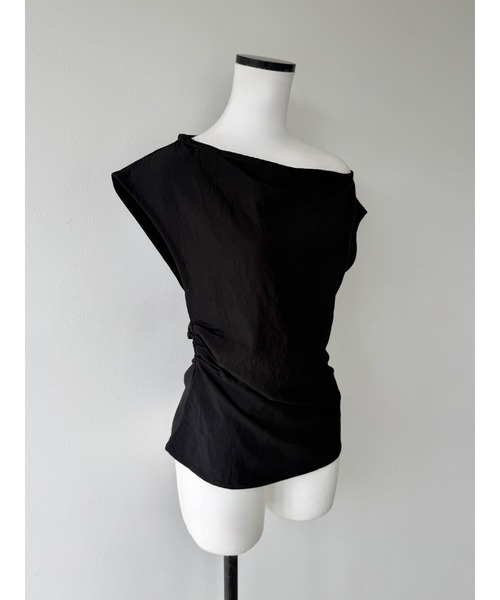 celon(セロン)の「off shoulder draped set up(セットアップ・レディース・ブラック・FREE)」の1枚目の写真