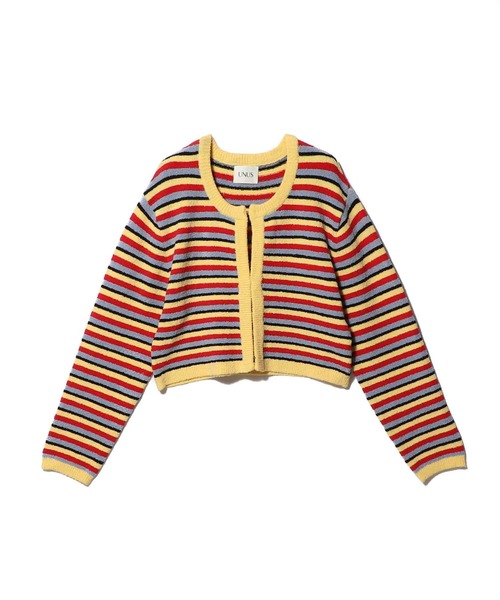 UNUS(ユナス)の「UNUS / Knit Bolero(カーディガン/ボレロ・レディース・イエロー系その他/ブラック・FREE)」の3枚目の写真