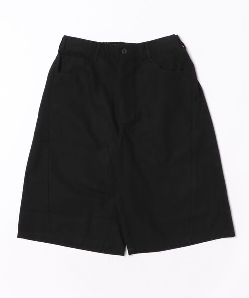 BENDER TOKYO（ベンダートウキョウ）の「カーブシルエット ツイル ワイドショーツ 無地 迷彩 クロップド ショートパンツ（その他パンツ・メンズ・ブラウン/グリーン/ブラック/カーキ・S/M/L）」の2枚目の写真