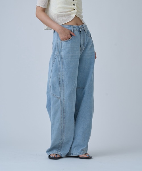 セール】Curve Denim Pants｜カーブデニムパンツ（デニムパンツ