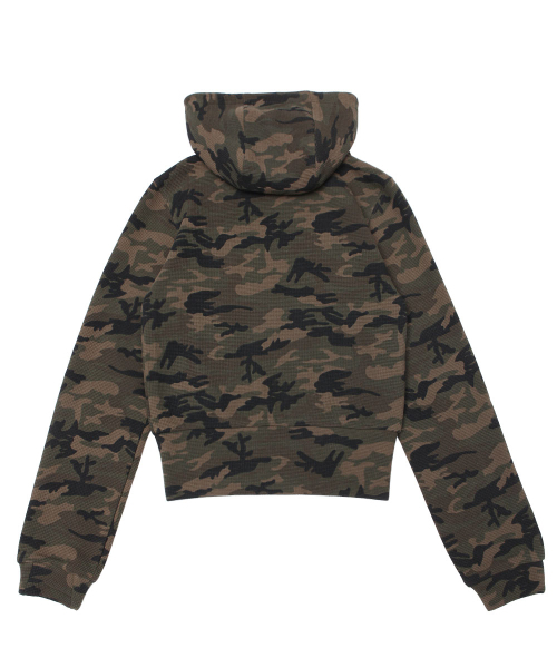 SCHISM INDUCING(スキズムインデューシング)の「RIDERS PARKA GREEN CAMO(パーカー・レディース・その他・L/S)」の3枚目の写真