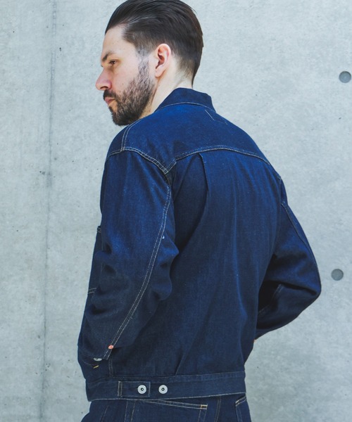 MR.OLIVE（ミスターオリーブ）の「10oz NATURAL SLUB DENIM / MODIFIED 2nd TYPE JACKET /M263101（デニムジャケット・メンズ・インディゴブルー/ブラック・MEDIUM/SMALL/LARGE）」の7枚目の写真