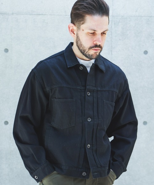 MR.OLIVE（ミスターオリーブ）の「10oz NATURAL SLUB DENIM / MODIFIED 2nd TYPE JACKET /M263101（デニムジャケット・メンズ・インディゴブルー/ブラック・MEDIUM/SMALL/LARGE）」の8枚目の写真
