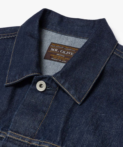 MR.OLIVE（ミスターオリーブ）の「10oz NATURAL SLUB DENIM / MODIFIED 2nd TYPE JACKET /M263101（デニムジャケット・メンズ・インディゴブルー/ブラック・MEDIUM/SMALL/LARGE）」の15枚目の写真