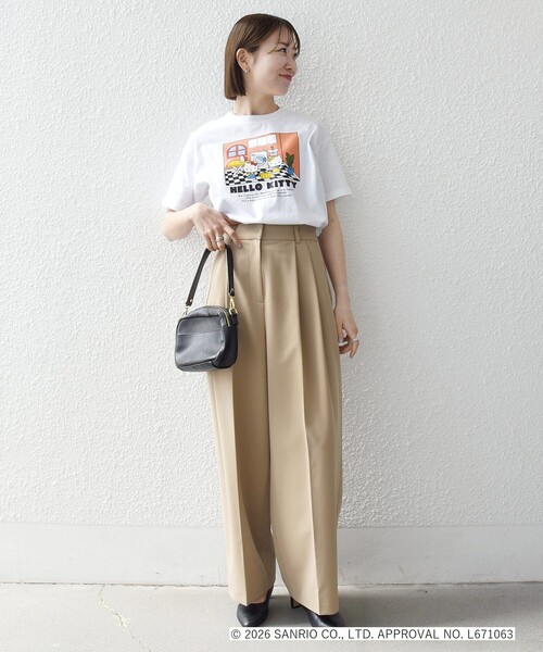 SHIPS any(シップス エニィ)の「Hello Kitty × SHIPS any: ハローキティ プリント TEE(Tシャツ/カットソー・レディース・ホワイト系2/ブラウン/ホワイト系1・ONE SIZE)」の12枚目の写真