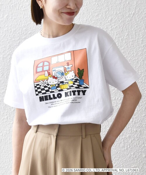 SHIPS any(シップス エニィ)の「Hello Kitty × SHIPS any: ハローキティ プリント TEE(Tシャツ/カットソー・レディース・ホワイト系2/ブラウン/ホワイト系1・ONE SIZE)」の18枚目の写真