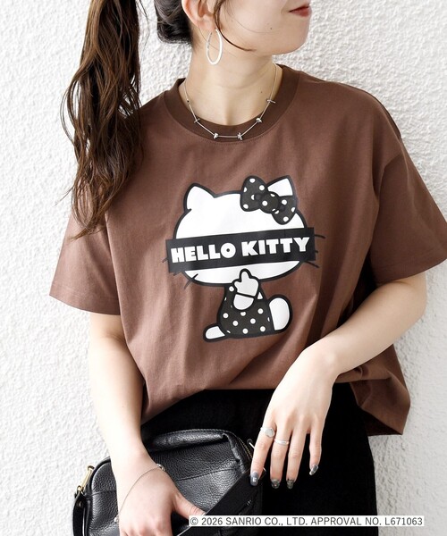 SHIPS any(シップス エニィ)の「Hello Kitty × SHIPS any: ハローキティ プリント TEE(Tシャツ/カットソー・レディース・ホワイト系2/ブラウン/ホワイト系1・ONE SIZE)」の21枚目の写真