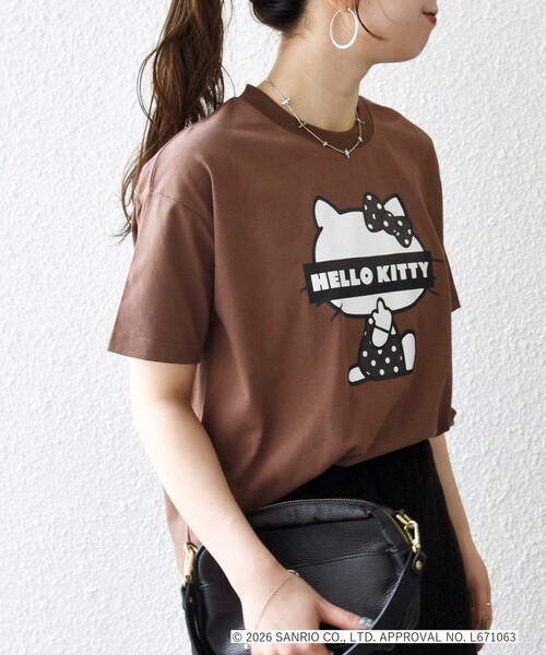SHIPS any(シップス エニィ)の「Hello Kitty × SHIPS any: ハローキティ プリント TEE(Tシャツ/カットソー・レディース・ホワイト系2/ブラウン/ホワイト系1・ONE SIZE)」の22枚目の写真
