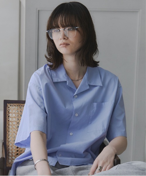 Confirm（コンファーム）の「Short-Length Open-Collar Shirt / ショート丈 オープンカラーシャツ（シャツ/ブラウス・メンズ・ブラック系その他/イエロー/オレンジ/ブルー/ホワイト系その他/ブラック・L/S/M）」の4枚目の写真