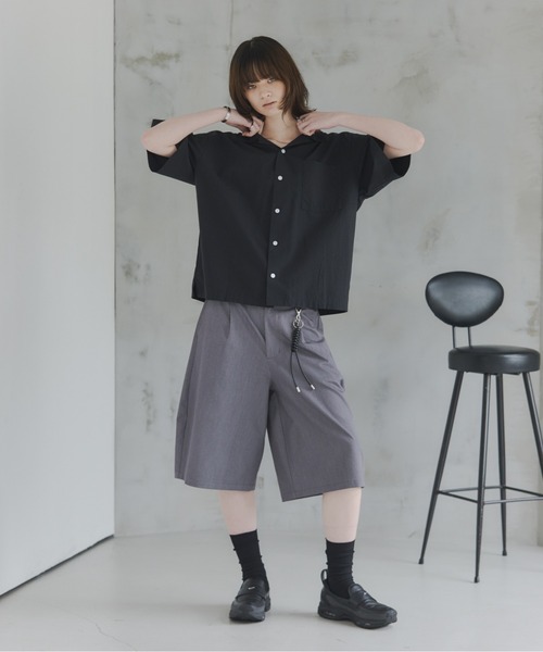 Confirm（コンファーム）の「Short-Length Open-Collar Shirt / ショート丈 オープンカラーシャツ（シャツ/ブラウス・メンズ・ブラック系その他/イエロー/オレンジ/ブルー/ホワイト系その他/ブラック・L/S/M）」の15枚目の写真