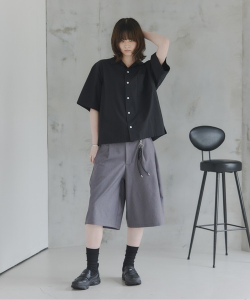 Confirm（コンファーム）の「Short-Length Open-Collar Shirt / ショート丈 オープンカラーシャツ（シャツ/ブラウス・メンズ・ブラック系その他/イエロー/オレンジ/ブルー/ホワイト系その他/ブラック・L/S/M）」の16枚目の写真