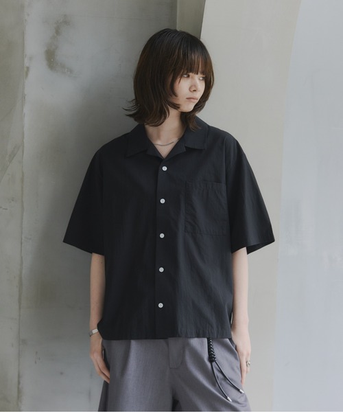Confirm（コンファーム）の「Short-Length Open-Collar Shirt / ショート丈 オープンカラーシャツ（シャツ/ブラウス・メンズ・ブラック系その他/イエロー/オレンジ/ブルー/ホワイト系その他/ブラック・L/S/M）」の8枚目の写真