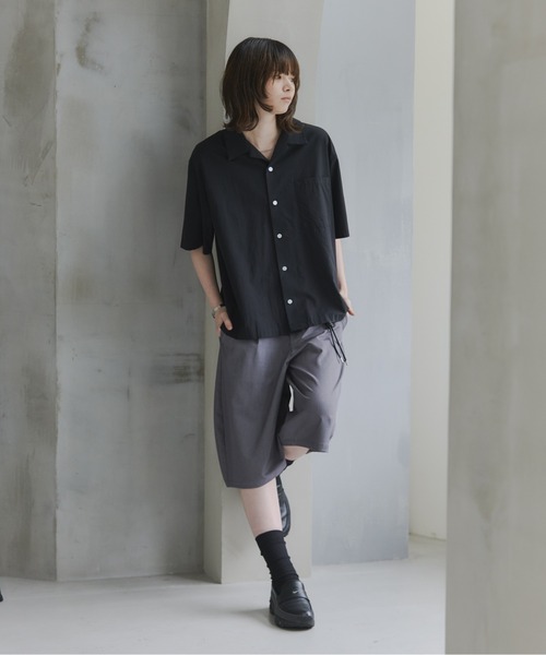 Confirm（コンファーム）の「Short-Length Open-Collar Shirt / ショート丈 オープンカラーシャツ（シャツ/ブラウス・メンズ・ブラック系その他/イエロー/オレンジ/ブルー/ホワイト系その他/ブラック・L/S/M）」の11枚目の写真