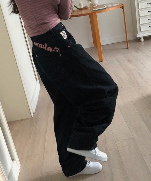 HALEY PESCA（ヘーリーペスカ）の「HALEY PESCA/バックポイントデニムパンツ（デニムパンツ・レディース・ブラック・LARGE/MEDIUM/SMALL）」の9枚目の写真