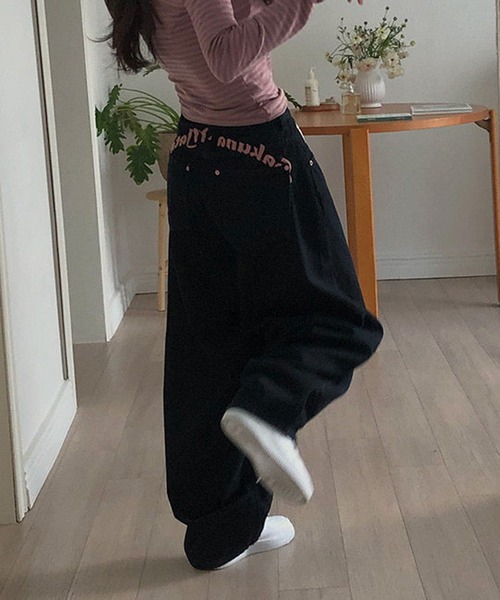 HALEY PESCA（ヘーリーペスカ）の「HALEY PESCA/バックポイントデニムパンツ（デニムパンツ・レディース・ブラック・LARGE/MEDIUM/SMALL）」の10枚目の写真