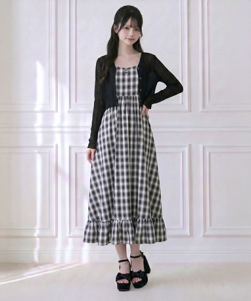 DearMyLoveRose(ディアマイラブローズ)の「【ZOZO限定】楊柳シアーショートカーディガン(カーディガン/ボレロ・レディース・ホワイト/ブラック/ライトピンク・FREE)」の8枚目の写真