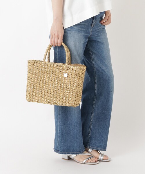 one'sterrace（ワンズテラス）の「TSL メタリックミックスペーパートート（トートバッグ・レディース・シルバー系8/ゴールド系8・99）」の13枚目の写真