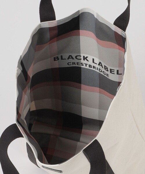 BLACK LABEL CRESTBRIDGE(ブラックレーベル・クレストブリッジ)の「クレストブリッジチェックリバーシブルトート(トートバッグ・メンズ・オフホワイト/ブラック・FREE)」の7枚目の写真