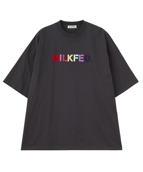 MILKFED.(ミルクフェド)の「STENCIL SAGARA EMBROIDERY S/S TEE(Tシャツ/カットソー・レディース・ホワイト/オフホワイト/チャコール・ONE SIZE)」の6枚目の写真