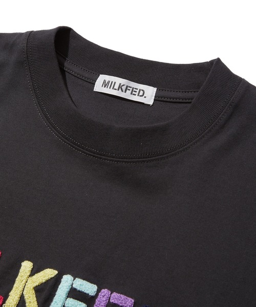 MILKFED.(ミルクフェド)の「STENCIL SAGARA EMBROIDERY S/S TEE(Tシャツ/カットソー・レディース・ホワイト/オフホワイト/チャコール・ONE SIZE)」の8枚目の写真