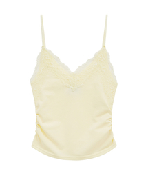 Midnight Move | lace sh top (yellow)(Tシャツ/カットソー)