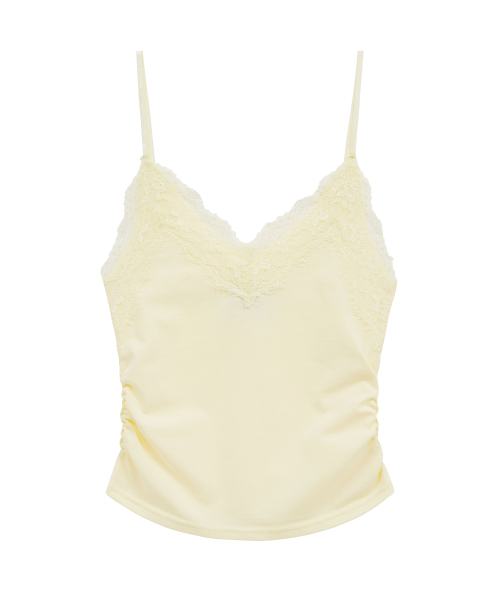 Midnight Move(ミッドナイトムーブ)の「lace sh top (yellow)(Tシャツ/カットソー・レディース・その他・FREE)」の1枚目の写真