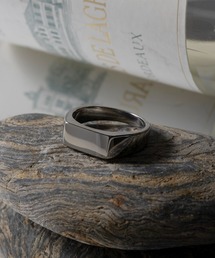 【MAGASIN DE MODE Brew】Simple Rectangle Ring -STENLESS STEEL- ステンレス
