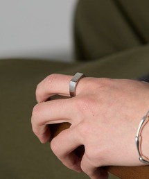 MAGASIN DE MODE Brew（マガジンデモードブリュー）の「【MAGASIN DE MODE Brew】Simple Rectangle Ring　-STENLESS STEEL- ステンレス（リング）」