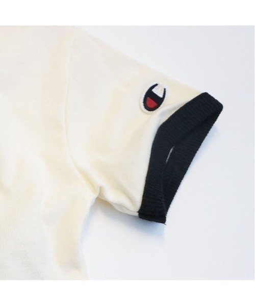 Champion(チャンピオン)の「Champion チャンピオン 半袖セットアップ(ロンパース・キッズ・オフホワイト・90cm/80cm)」の3枚目の写真