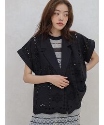 YAMADAYA STORE｜ヤマダヤ ストアのベスト（ブラック/黒色系・刺繍