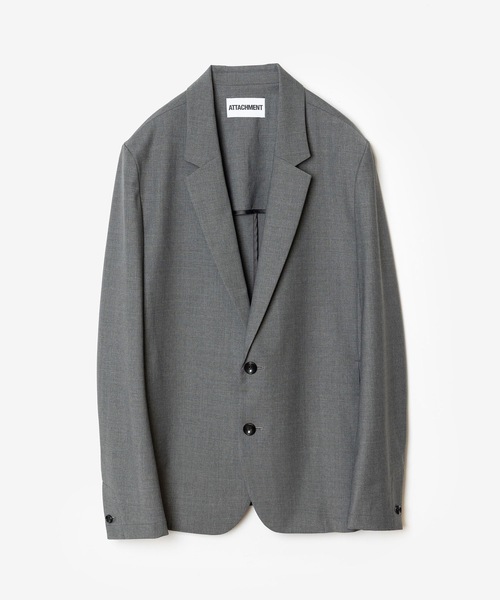 ATTACHMENT(アタッチメント)の「2/80 PE/WO ストレッチトロ 2Bジャケット / 2/80 PE/WO STRETCH TRO 2B JACKET(テーラードジャケット・メンズ・ネイビー/グレー/ブラック・1/4/3/2)」の2枚目の写真