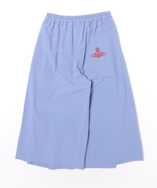 Vivienne Westwood（ヴィヴィアンウエストウッド）の「ﾃｸｽﾁｬｰｺｯﾄﾝﾎﾞｯｸｽﾀｯｸﾜｲﾄﾞﾊﾟﾝﾂ（その他パンツ・レディース・ブルー/ブラック・FREE）」の3枚目の写真