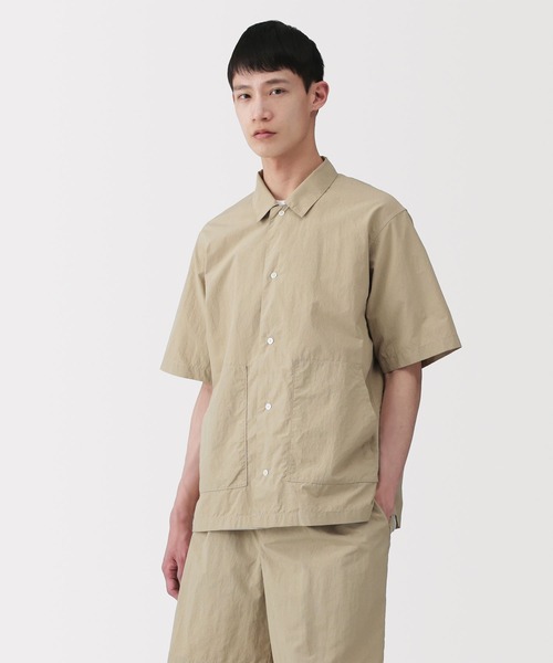 MUJI Labo（ムジラボ）の「〔MUJI Labo〕紳士　天然素材を原料に染色した半袖シャツ（シャツ/ブラウス・メンズ・グレー/ベージュ/ブラック・S/M/L/XL）」の3枚目の写真