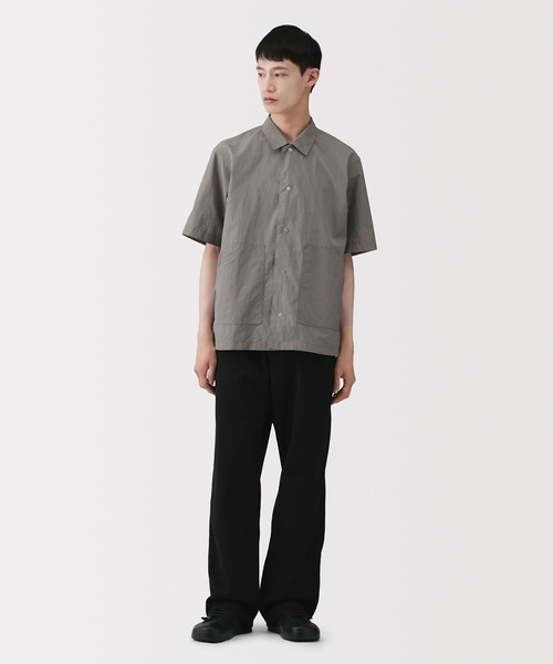 MUJI Labo（ムジラボ）の「〔MUJI Labo〕紳士　天然素材を原料に染色した半袖シャツ（シャツ/ブラウス・メンズ・グレー/ベージュ/ブラック・S/M/L/XL）」の7枚目の写真