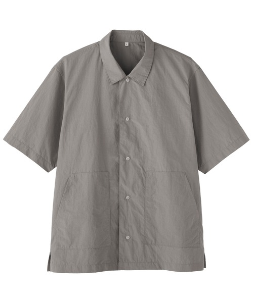 MUJI Labo（ムジラボ）の「〔MUJI Labo〕紳士　天然素材を原料に染色した半袖シャツ（シャツ/ブラウス・メンズ・グレー/ベージュ/ブラック・S/M/L/XL）」の12枚目の写真
