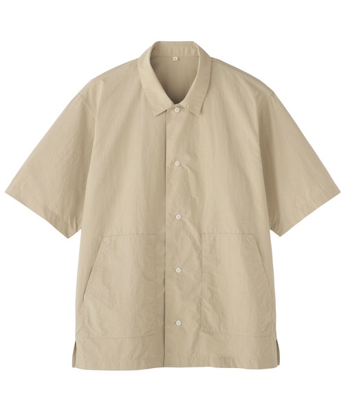 MUJI Labo（ムジラボ）の「〔MUJI Labo〕紳士　天然素材を原料に染色した半袖シャツ（シャツ/ブラウス・メンズ・グレー/ベージュ/ブラック・S/M/L/XL）」の15枚目の写真