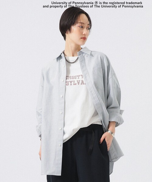 BEAMS BOY(ビームスボーイ)の「ビック ボタンダウン シャツ(シャツ/ブラウス・レディース・オレンジ/グリーン/ブラウン・1/2)」の6枚目の写真