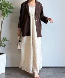Jena espace merveilleux | パッチワーク風レースワンピ(ワンピース)