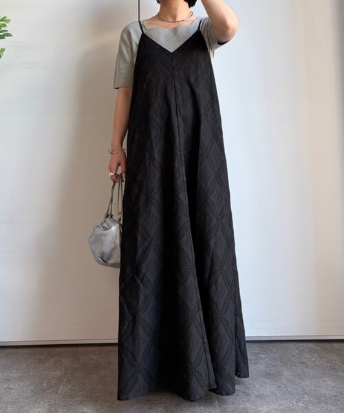 Jena espace merveilleux(ジェナ エスパスメルヴェイユ)の「パッチワーク風レースワンピ(ワンピース・レディース・ブラック/アイボリー・FREE)」の16枚目の写真