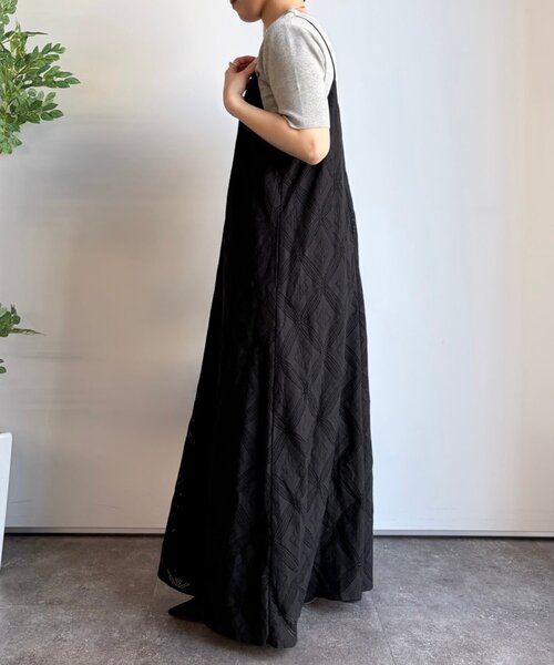 Jena espace merveilleux(ジェナ エスパスメルヴェイユ)の「パッチワーク風レースワンピ(ワンピース・レディース・ブラック/アイボリー・FREE)」の15枚目の写真