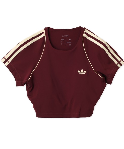 adidas(アディダス)の「adidas OG SPORT T-SHIRTS BRA / アディダス オリジナルス スポーツ SST ブラTシャツ(Tシャツ/カットソー・レディース・マルーン・S/M/L)」の1枚目の写真