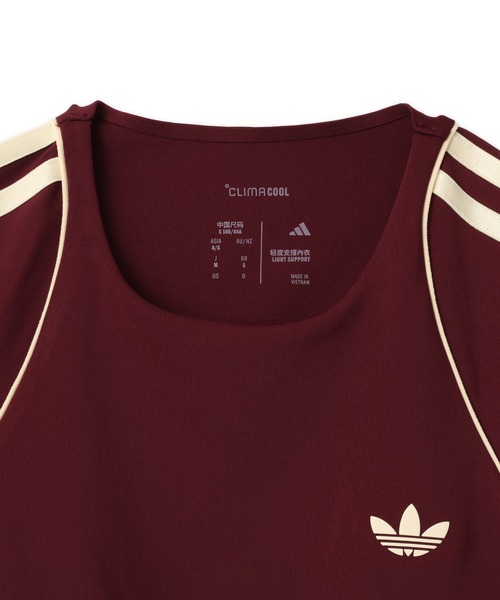 adidas(アディダス)の「adidas OG SPORT T-SHIRTS BRA / アディダス オリジナルス スポーツ SST ブラTシャツ(Tシャツ/カットソー・レディース・マルーン・S/M/L)」の5枚目の写真