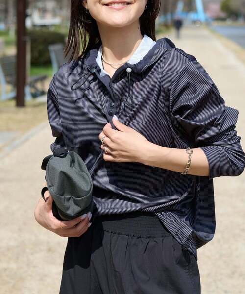 OUTDOOR PRODUCTS（アウトドアプロダクツ）の「miller ex Swim Rash gard hoody（Tシャツ/カットソー・レディース・ブラック/ブルー系その他/グリーン/アイボリー・SMALL/MEDIUM）」の22枚目の写真