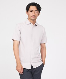 ABAHOUSE GRAY | 【ON/OFF兼用】シルキー マイクロカノコ 半袖シャツ(シャツ/ブラウス)