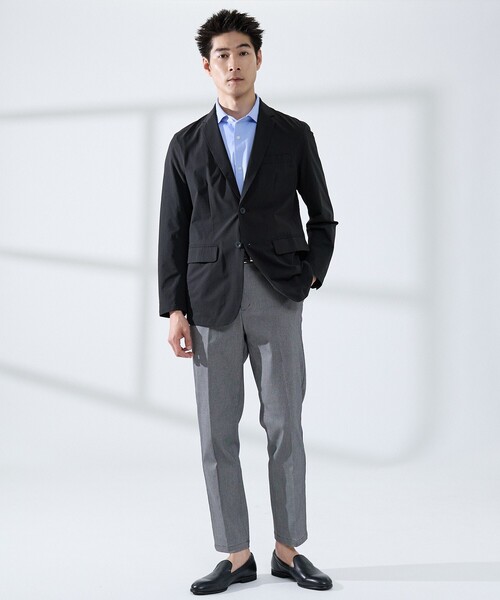ABAHOUSE GRAY（アバハウスグレイ）の「【ON/OFF兼用】シルキー マイクロカノコ 半袖シャツ（シャツ/ブラウス・メンズ・ホワイト/サックスブルー/グレイッシュベージュ/グレイッシュブルー・44/46/48/50）」の11枚目の写真