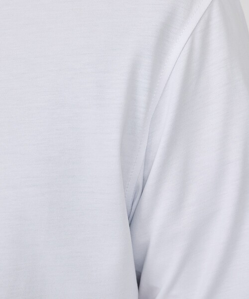 ABAHOUSE GRAY（アバハウスグレイ）の「【ON/OFF兼用】シルキー マイクロカノコ 半袖シャツ（シャツ/ブラウス・メンズ・ホワイト/サックスブルー/グレイッシュベージュ/グレイッシュブルー・44/46/48/50）」の12枚目の写真