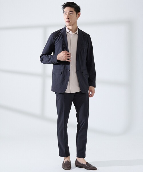 ABAHOUSE GRAY(アバハウスグレイ)の「【ON/OFF兼用】シルキー マイクロカノコ 半袖シャツ(シャツ/ブラウス・メンズ・ホワイト/サックスブルー/グレイッシュベージュ/グレイッシュブルー・44/46/48/50)」の12枚目の写真