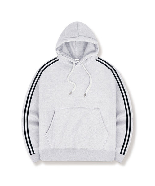 BASIC LABEL（ベーシックラベル）の「Izzy Oversized-fit track Oversized-fit hooded T-shirt 4 Color [BLBI_6501]（パーカー・レディース・ホワイト/アイボリー/ネイビー/ブラック・SMALL/MEDIUM/LARGE/X-LARGE）」の2枚目の写真